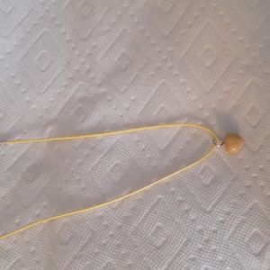 Yellow mini heart pendant